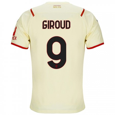 Fußballtrikots AC Mailand Olivier Giroud 9 Auswärts Trikotsatz 2021-2022